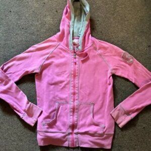 Vintage PINK Hooded Zip-Up Sweatshirt 20 plus years old in great condition